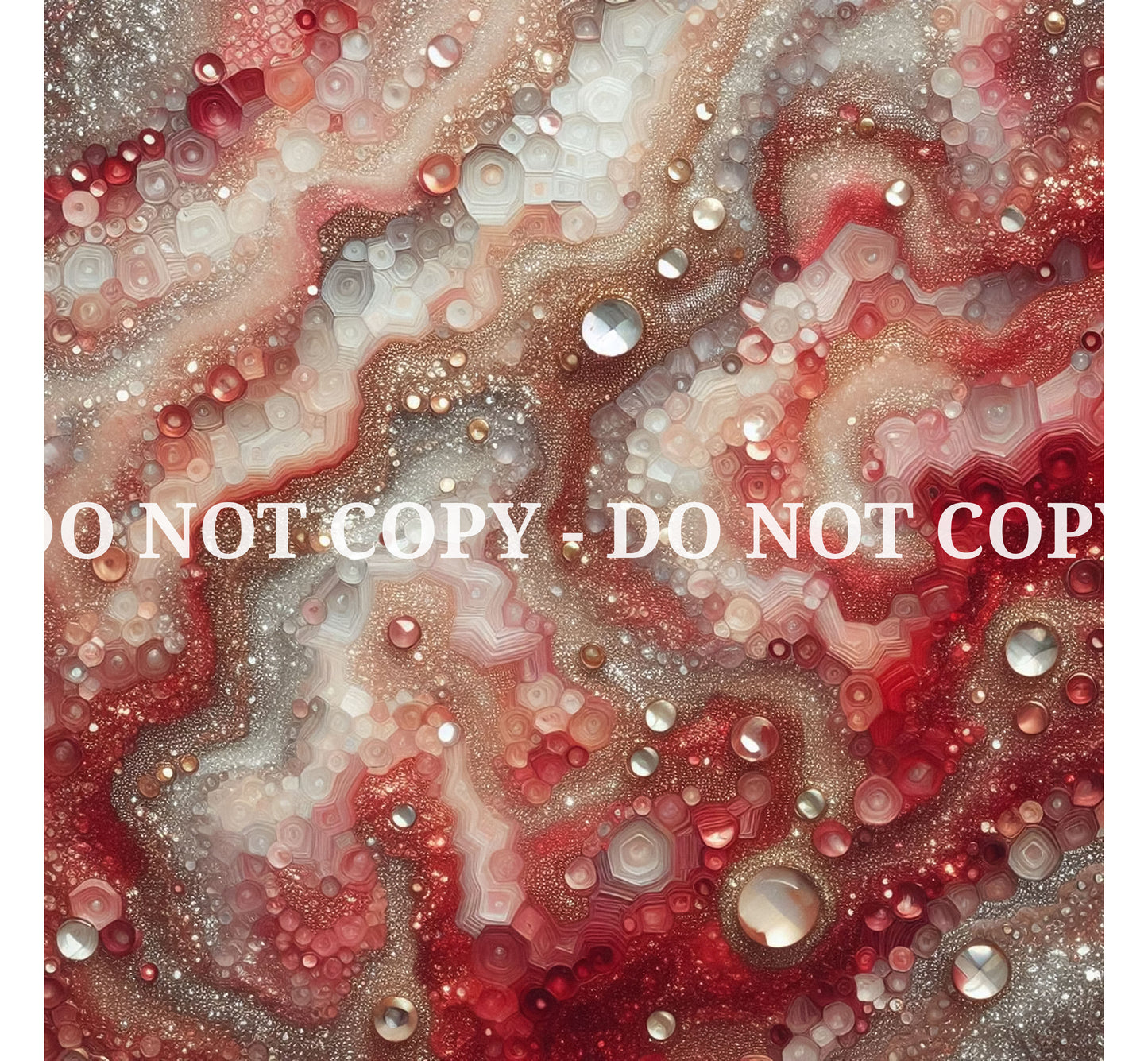 JEWELED RED AGATE PATTERN VINYL - MULTIPLE VARIATIONS