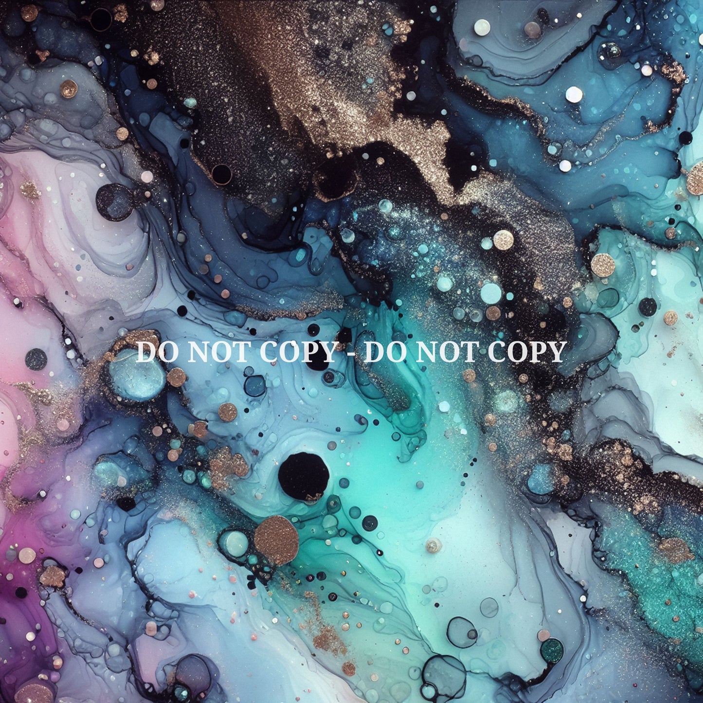 TURQUOISE PURPLE ALCOHOL INK - MULTIPLE VARIATIONS