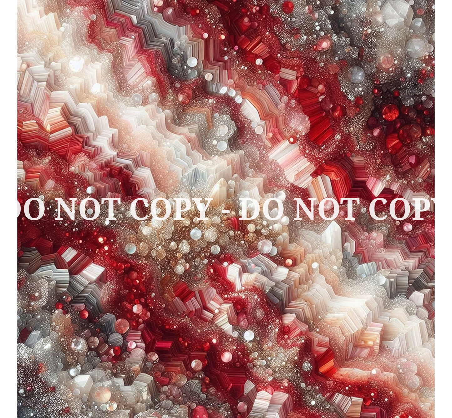 JEWELED RED AGATE PATTERN VINYL - MULTIPLE VARIATIONS