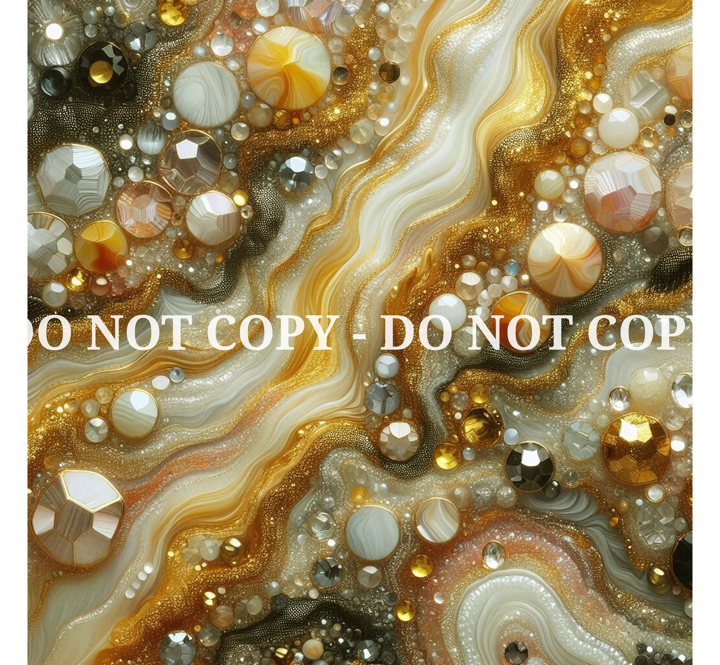 JEWELED YELLOW AGATE PATTERN VINYL - MULTIPLE VARIATIONS