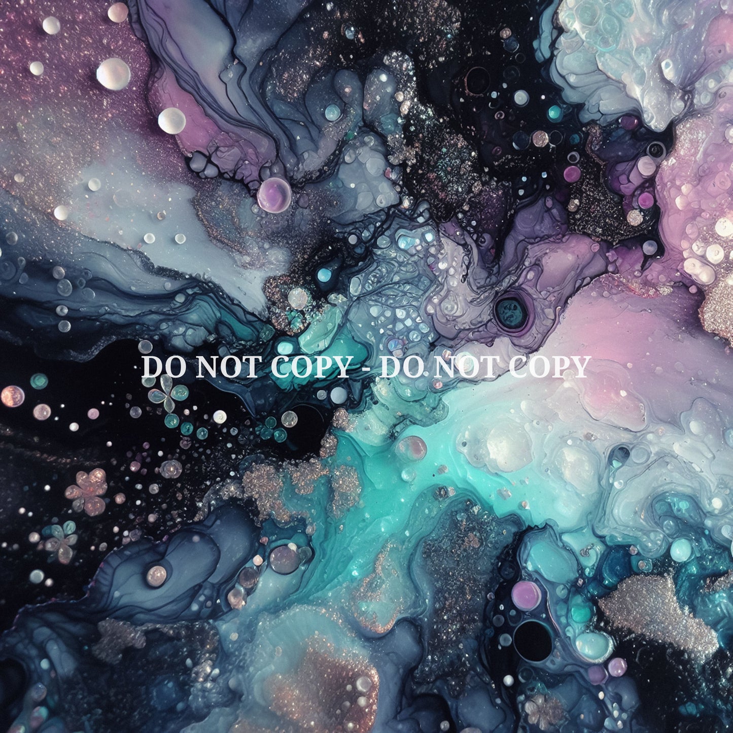 TURQUOISE PURPLE ALCOHOL INK - MULTIPLE VARIATIONS