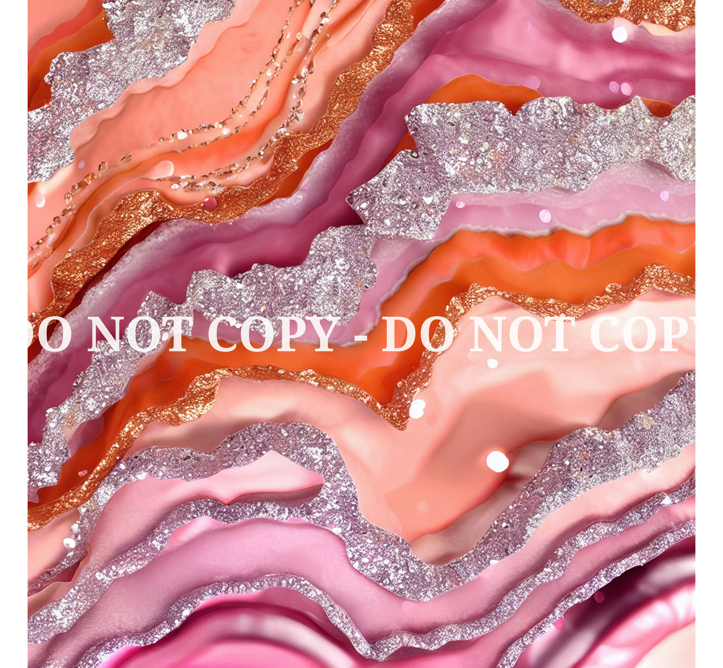 ORANGE AND PINK GLAM AGATE PATTERN VINYL - MULTIPLE VARIATIONS