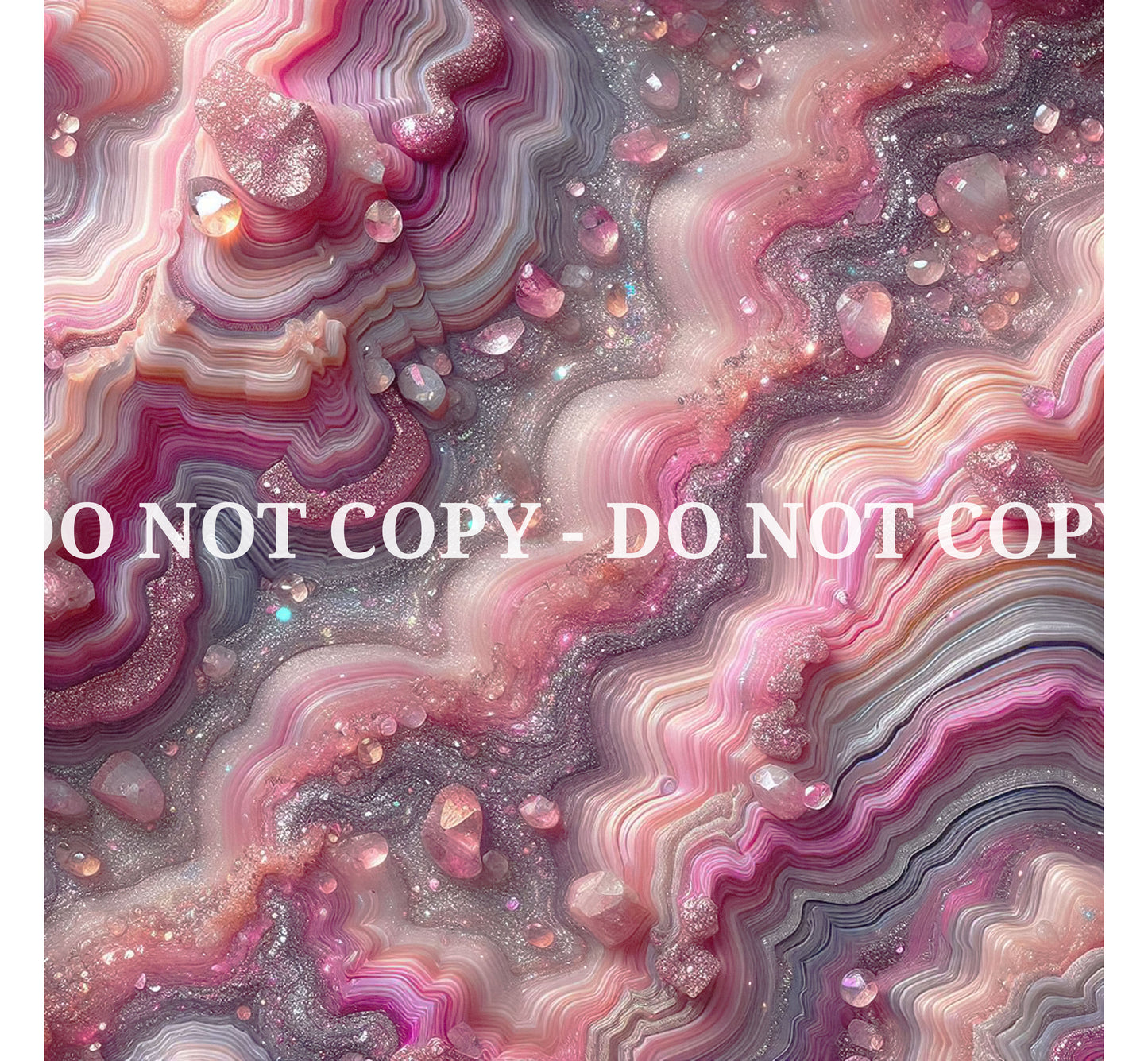 JEWELED PINK AGATE PATTERN VINYL - MULTIPLE VARIATIONS