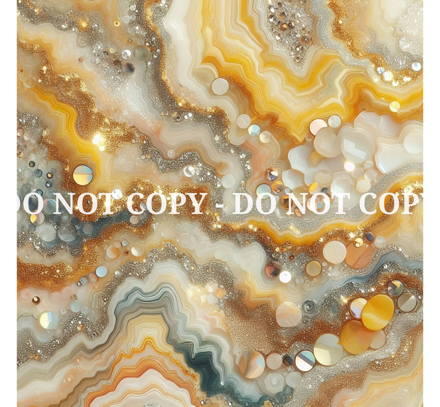 JEWELED YELLOW AGATE PATTERN VINYL - MULTIPLE VARIATIONS