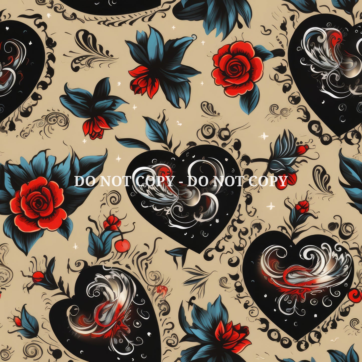 TATTOO HEARTS VINYL - MULTIPLE VARIATIONS