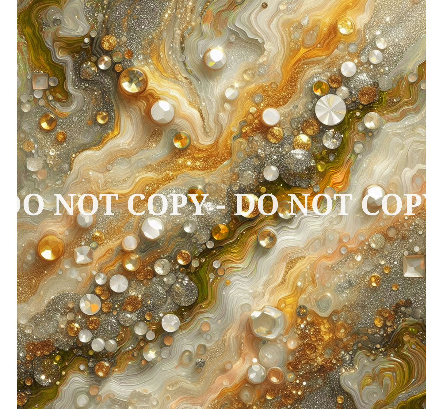 JEWELED YELLOW AGATE PATTERN VINYL - MULTIPLE VARIATIONS