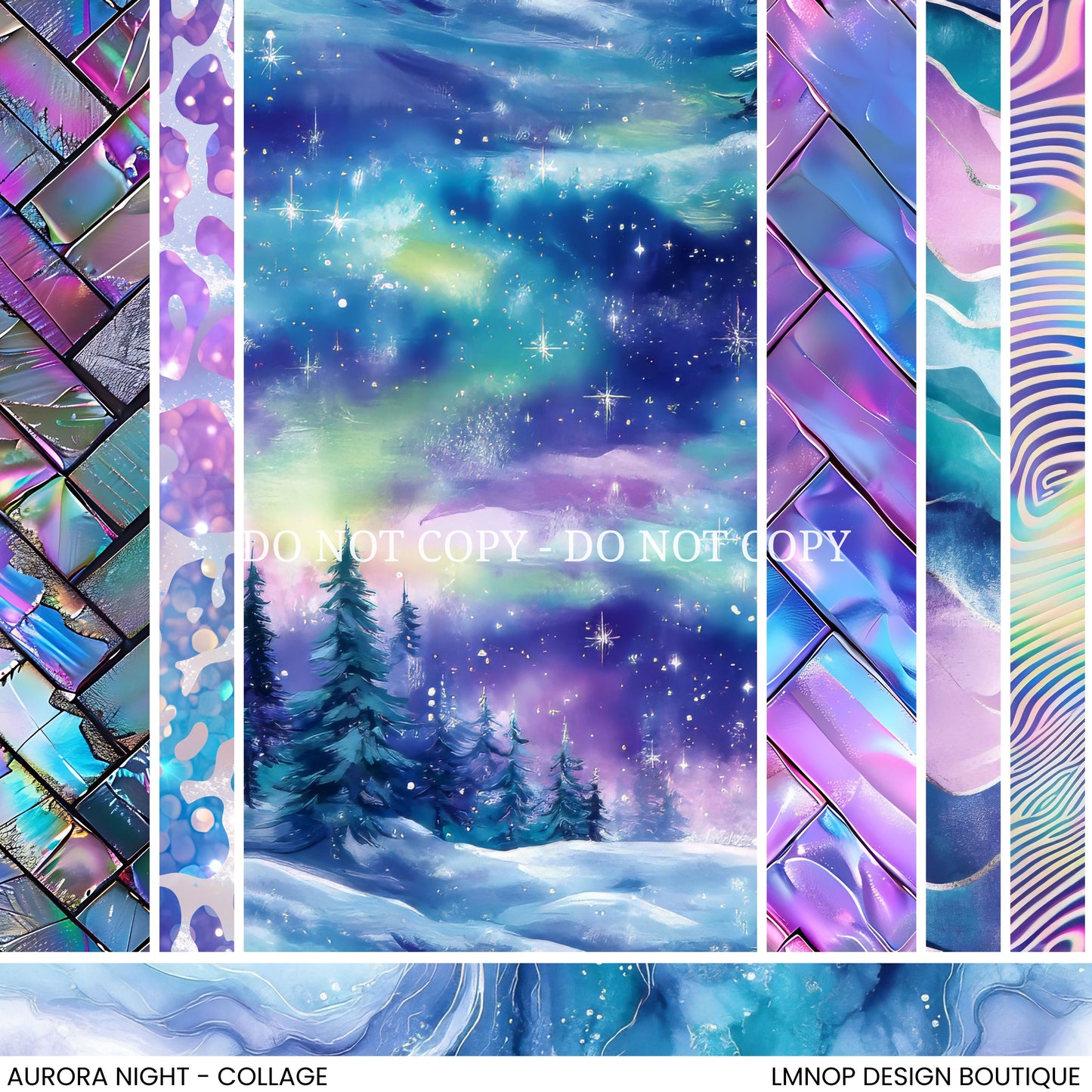 AURORA NIGHT - COLLAGE VINYL