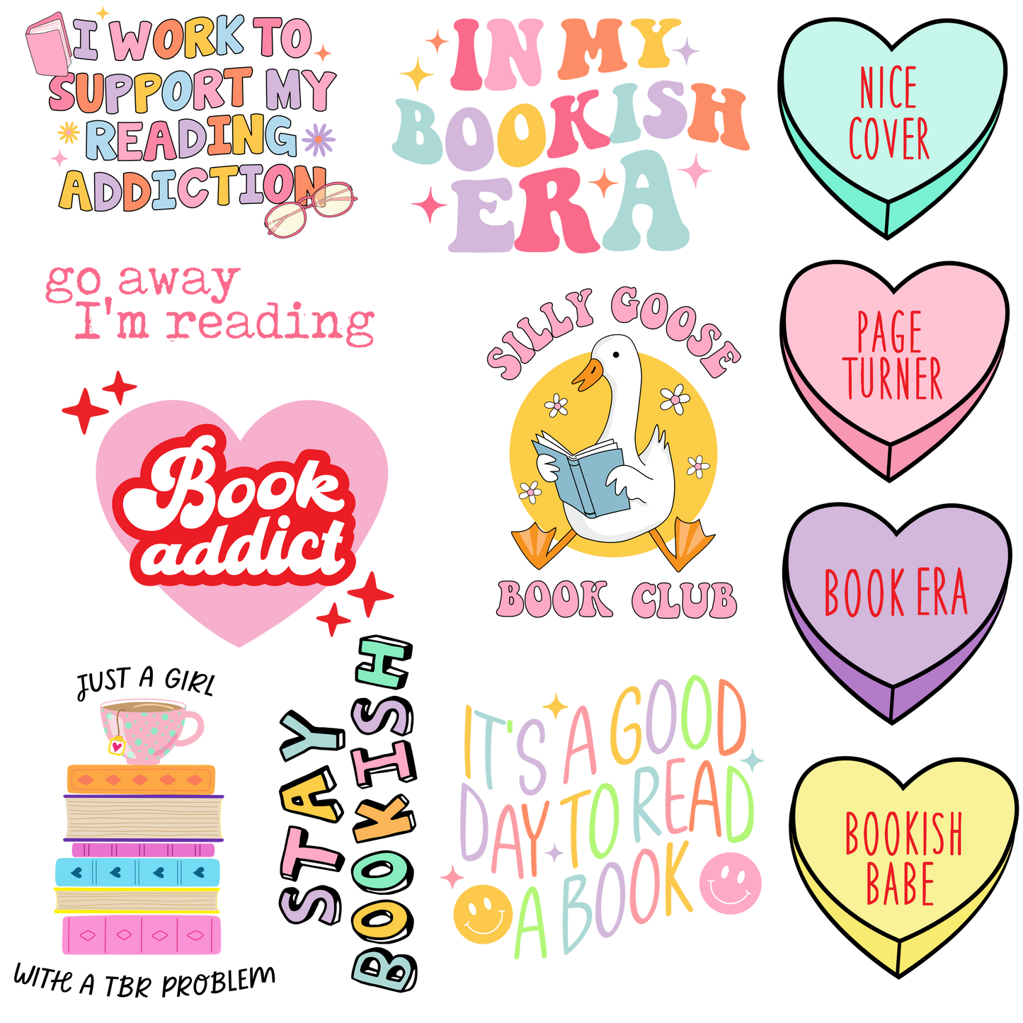 BOOK LOVER 2 - FLAIR SHEET