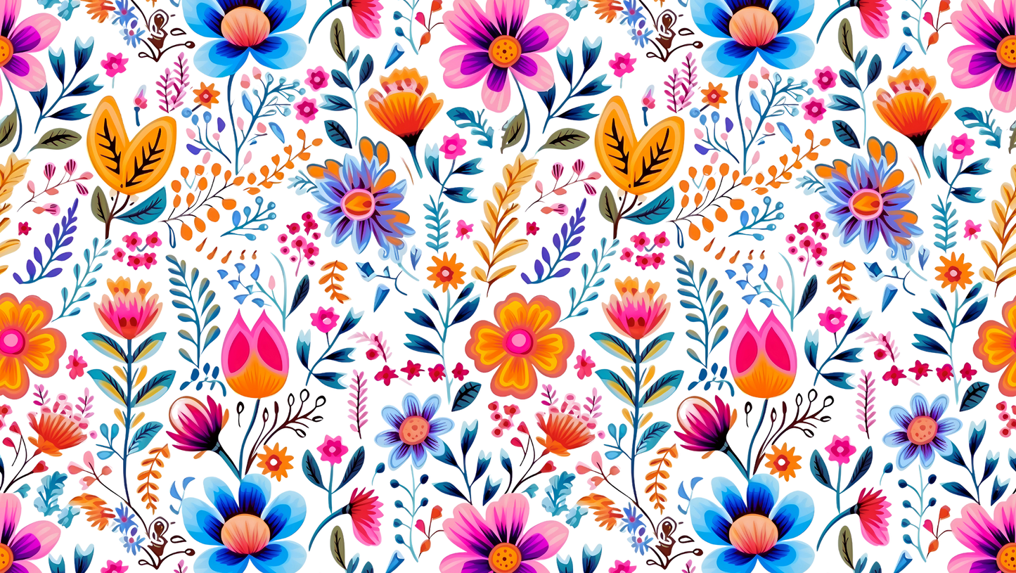 BRIGHT FLORAL - CAN WRAP