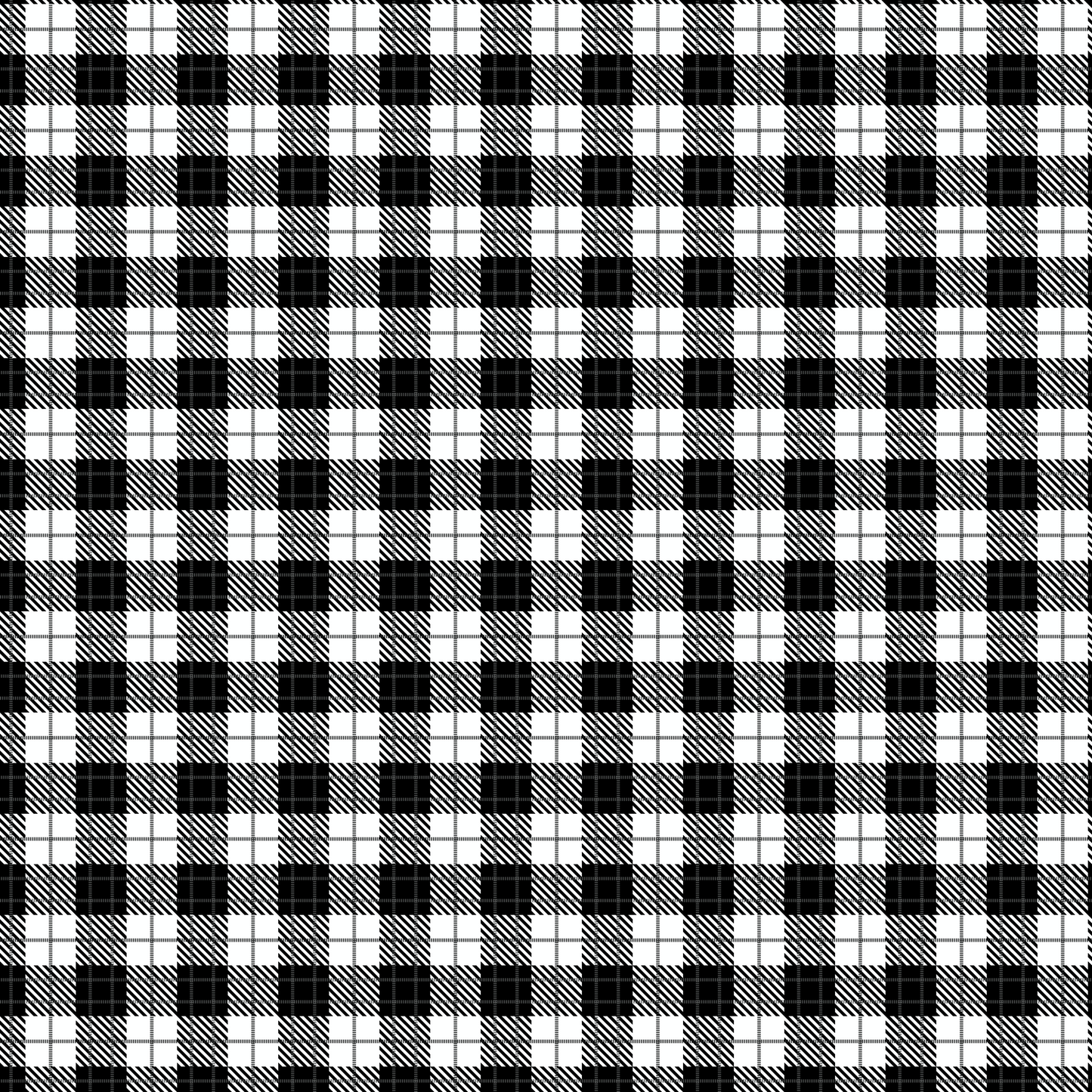 BLACK TARTAN VINYL - MULTIPLE VARIATIONS - PINE AND FEATHERS DESIGNS