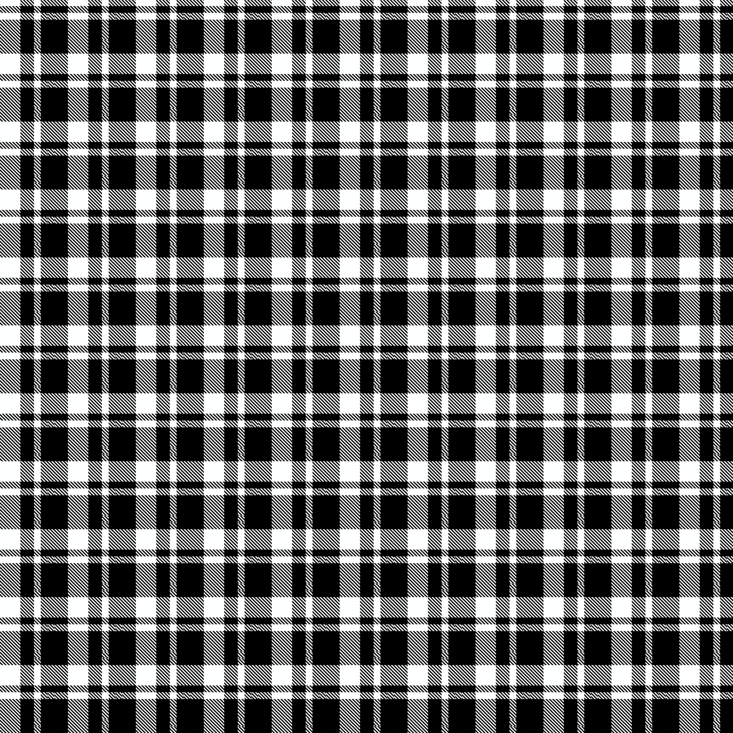 BLACK TARTAN VINYL - MULTIPLE VARIATIONS - PINE AND FEATHERS DESIGNS