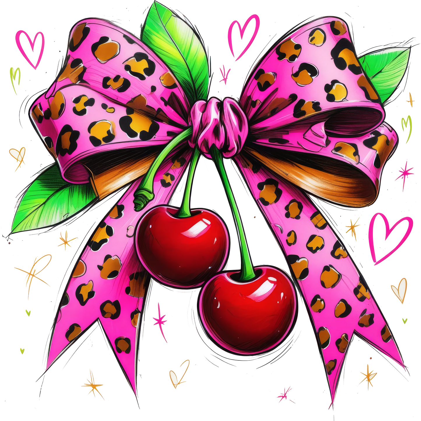 CHERRY HOT BOW - DECAL