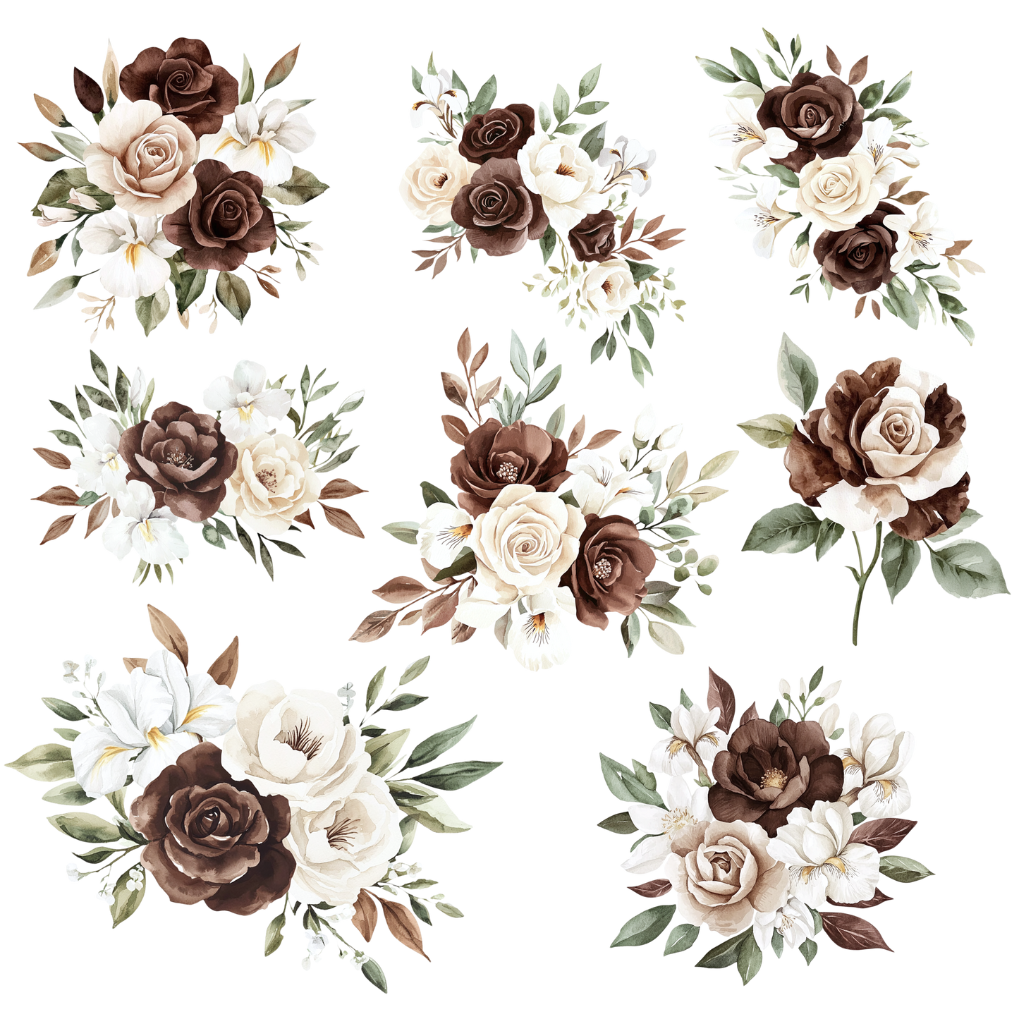 CHOCOLATE LOVE FLORAL - FLAIR SHEET