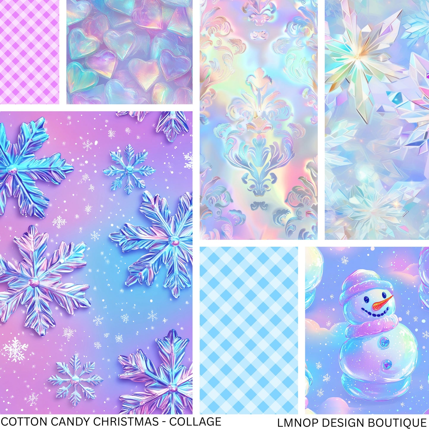 COTTON CANDY CHRISTMAS - COLLAGE VINYL