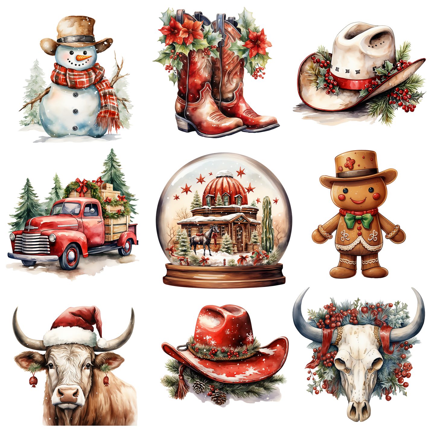COWBOY CHRISTMAS - FLAIR SHEET