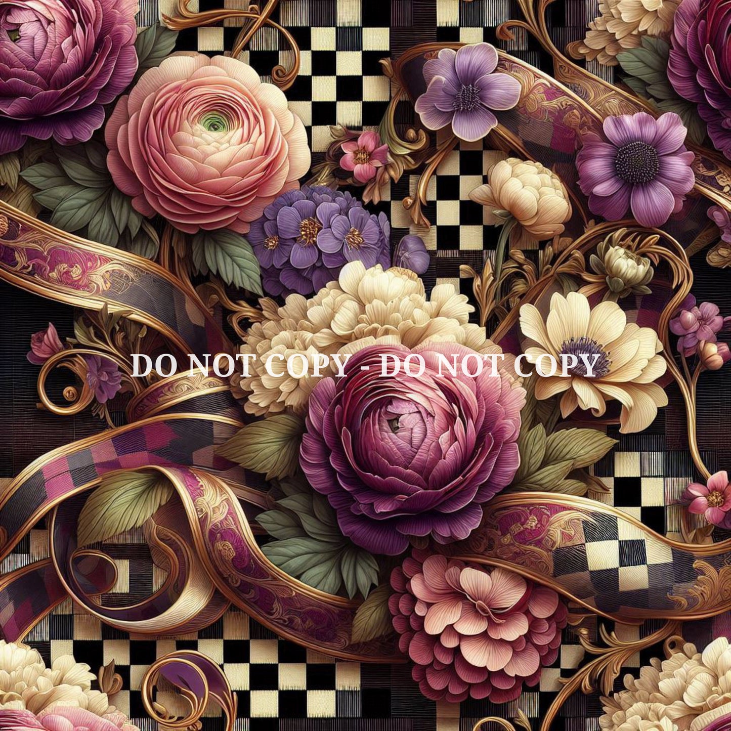CHECKERBOARD FLORAL - BRAVO - MULTIPLE VARIATIONS