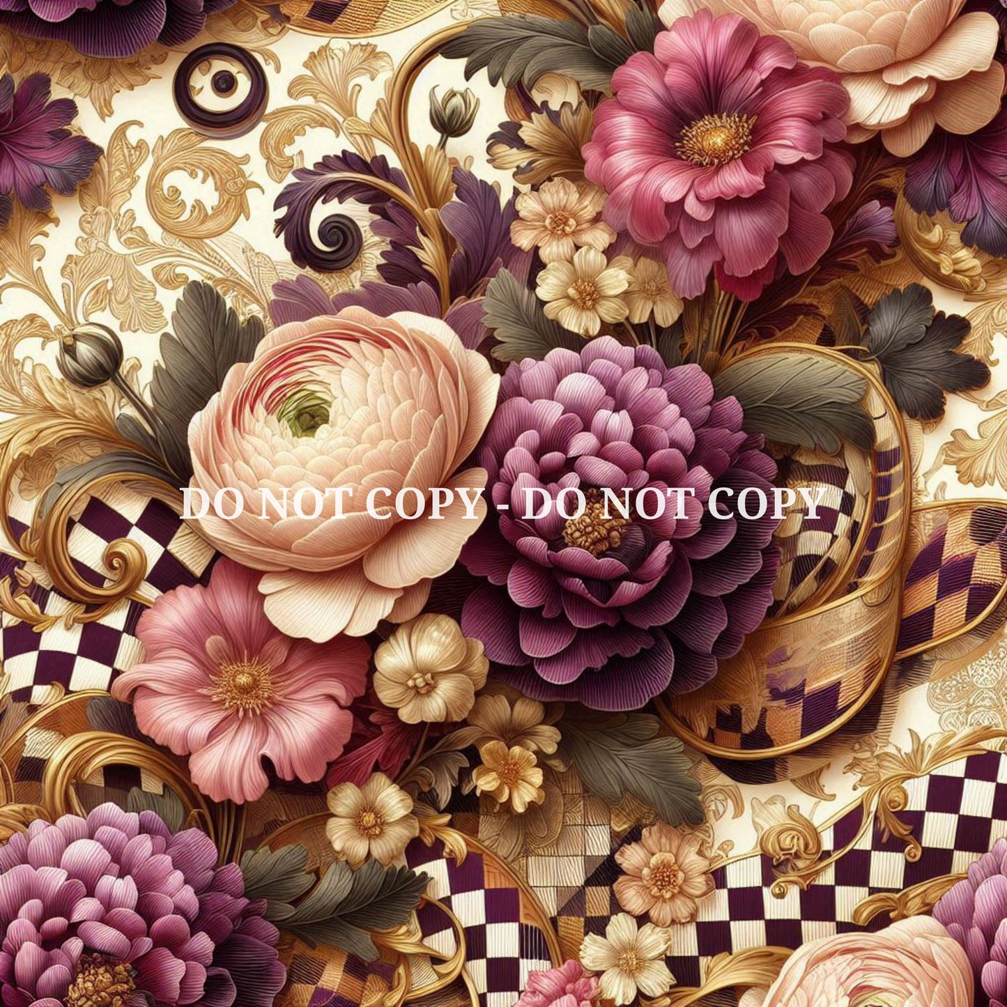 CHECKERBOARD FLORAL - BRAVO - MULTIPLE VARIATIONS