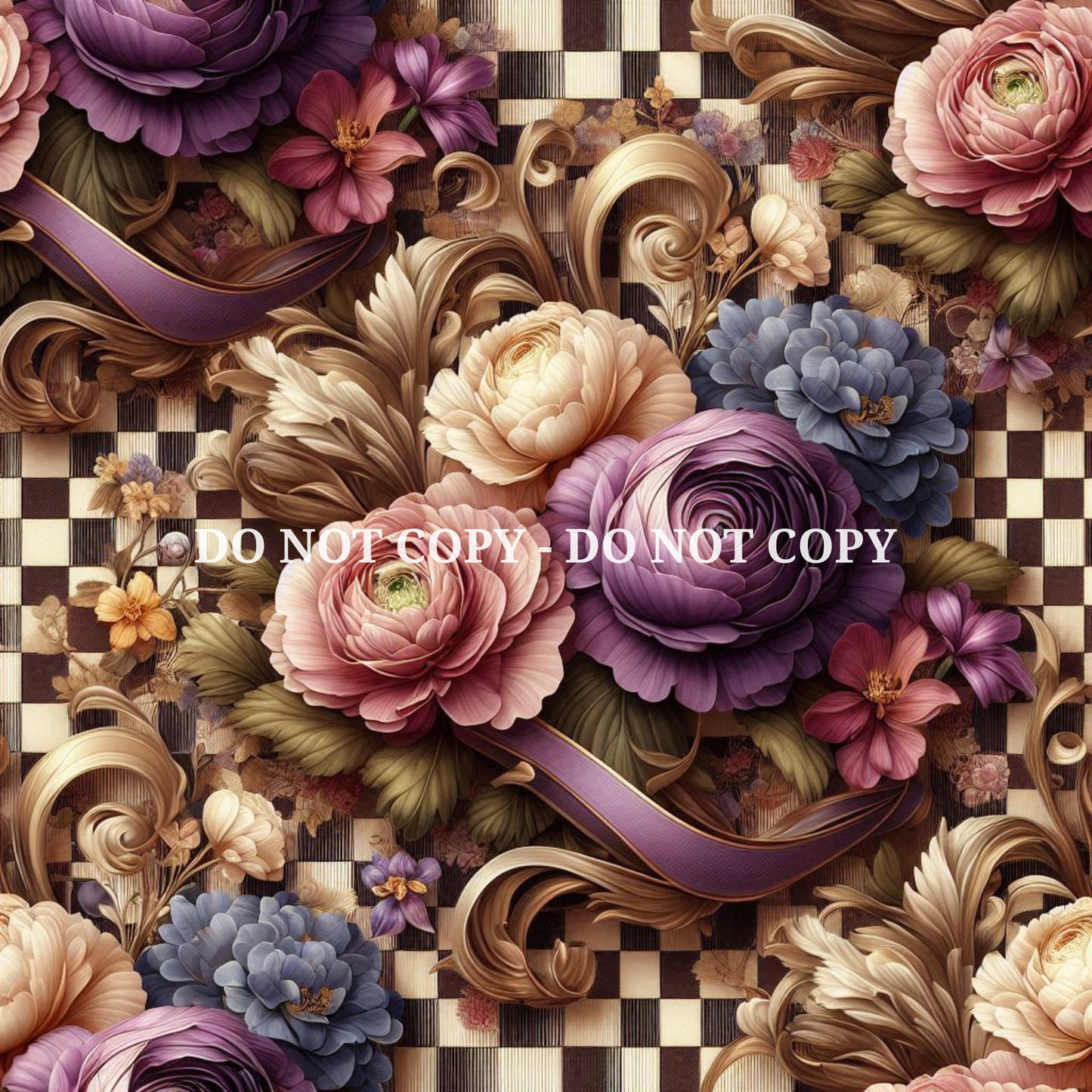 CHECKERBOARD FLORAL - BRAVO - MULTIPLE VARIATIONS