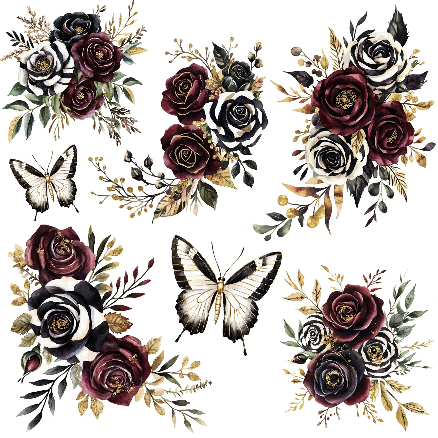 DARK CIRCUS FLORAL - FLAIR SHEET