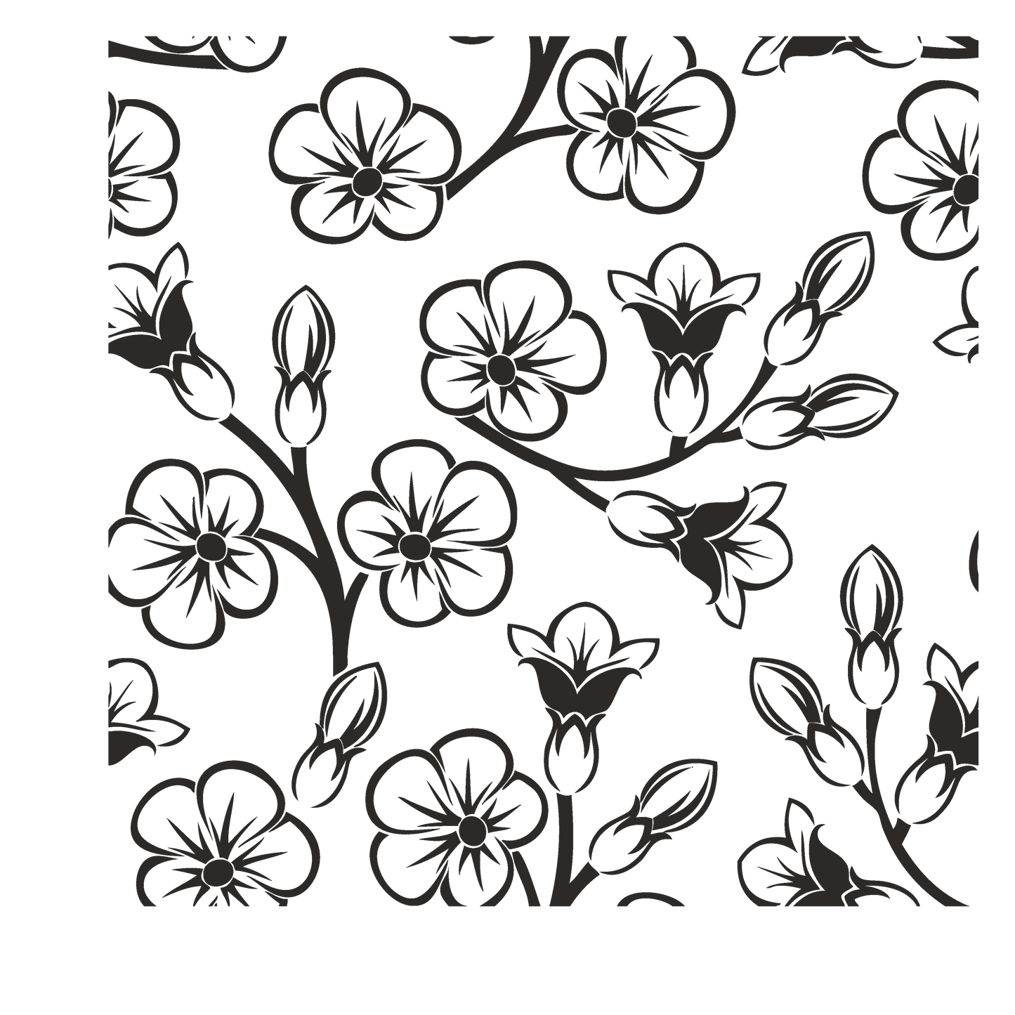 FLORAL OVERLAY - FLAIR SHEET - MULTIPLE VARIATIONS