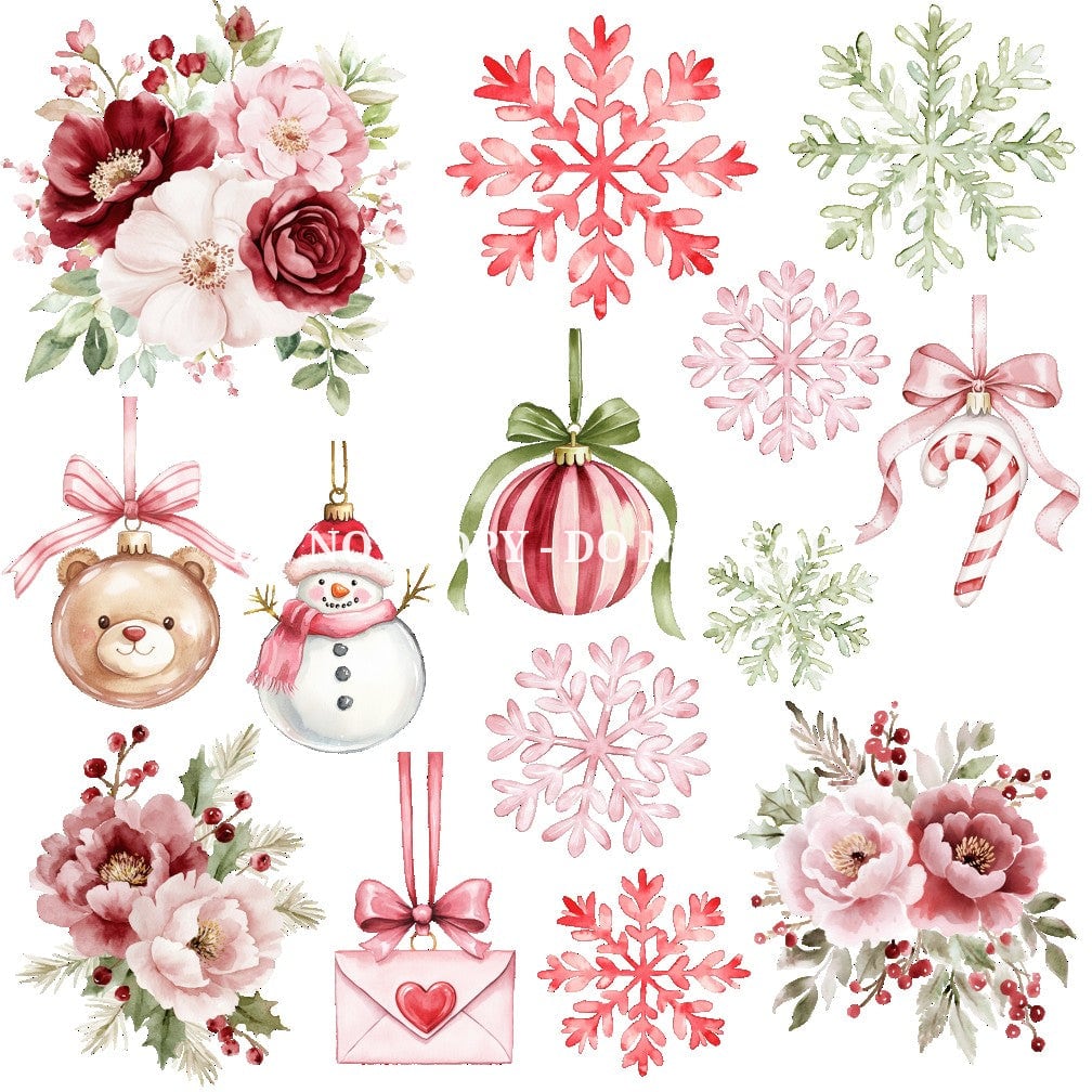 HOLIDAY EMBRACE FLORAL - FLAIR SHEET