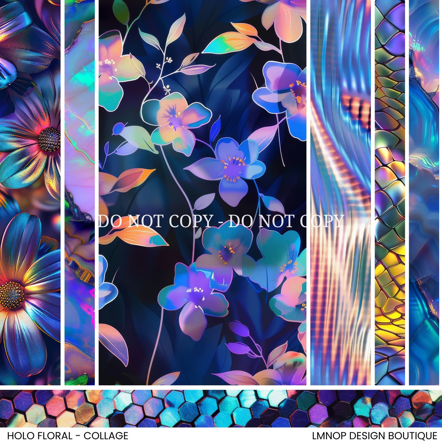 HOLO FLORAL - COLLAGE VINYL