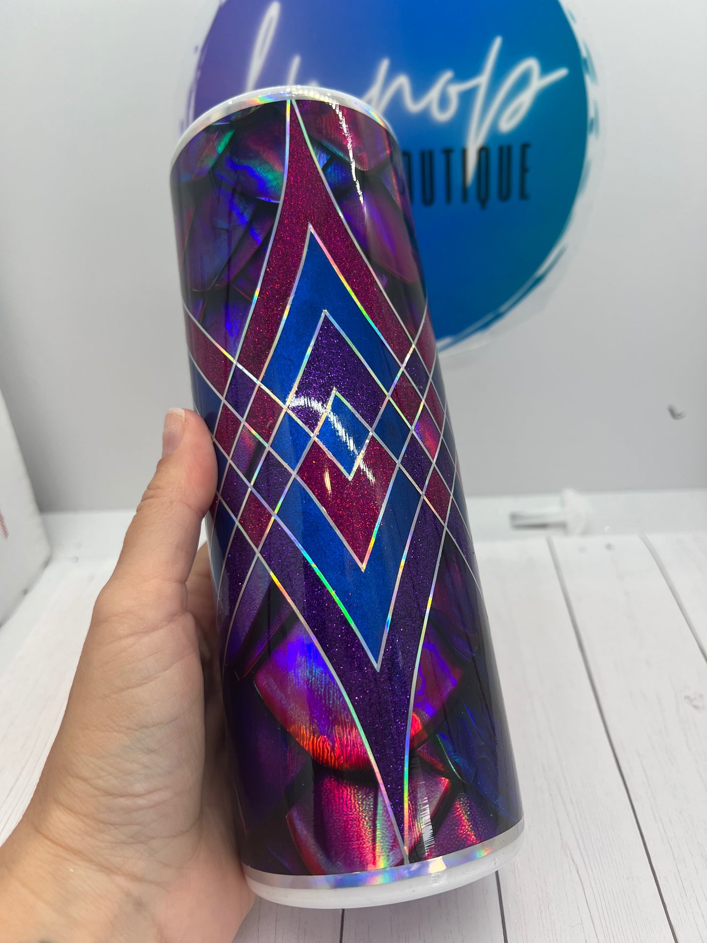 Holographic Dragon Scales - Template Tumbler