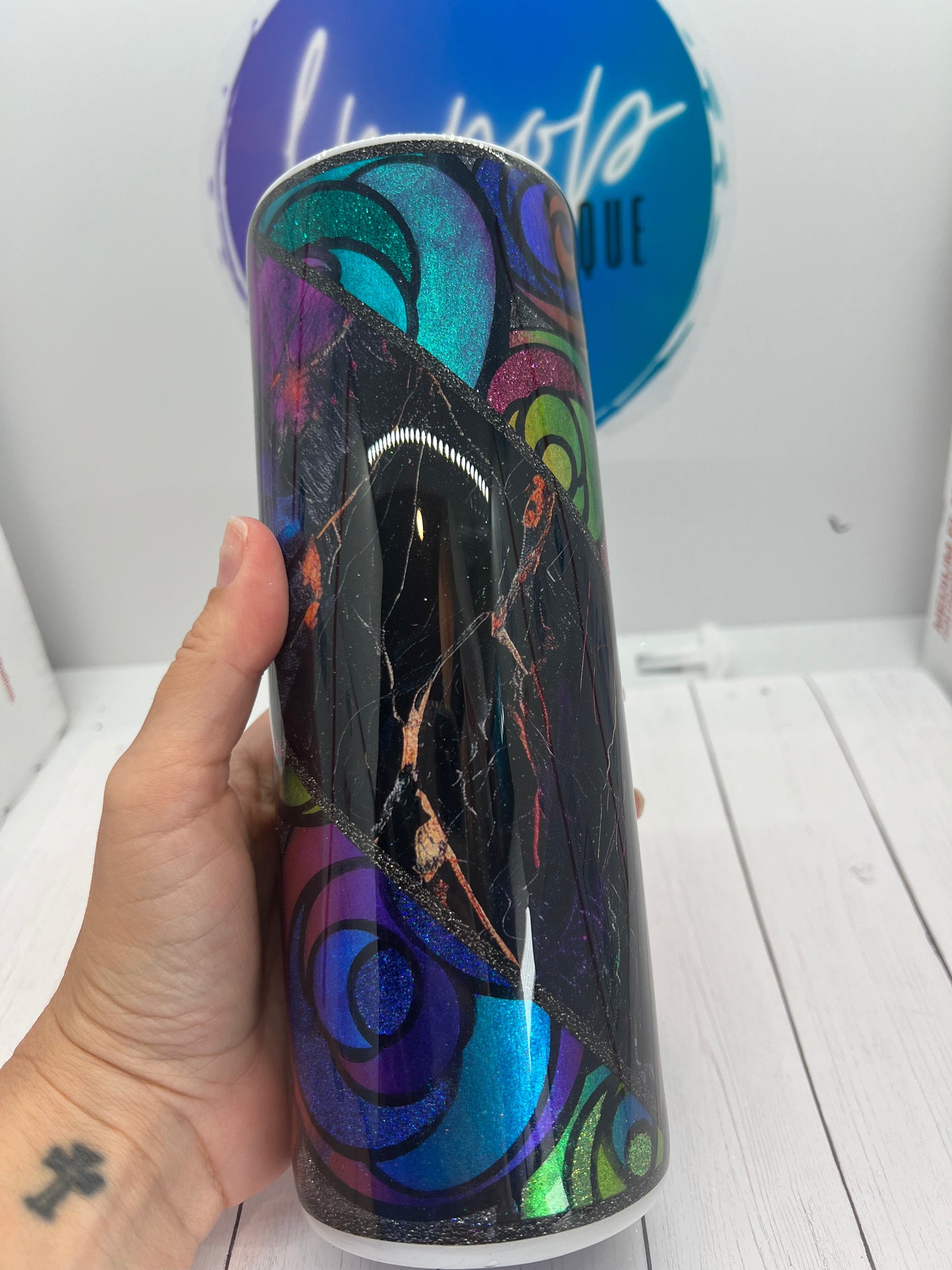 Colorshift rose marble - Template Tumbler