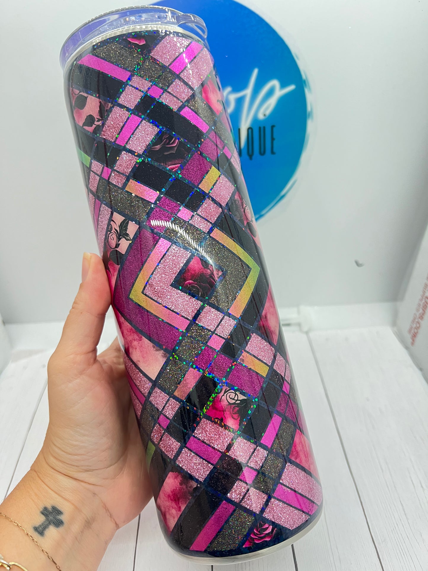 Pink Roses Template Tumbler