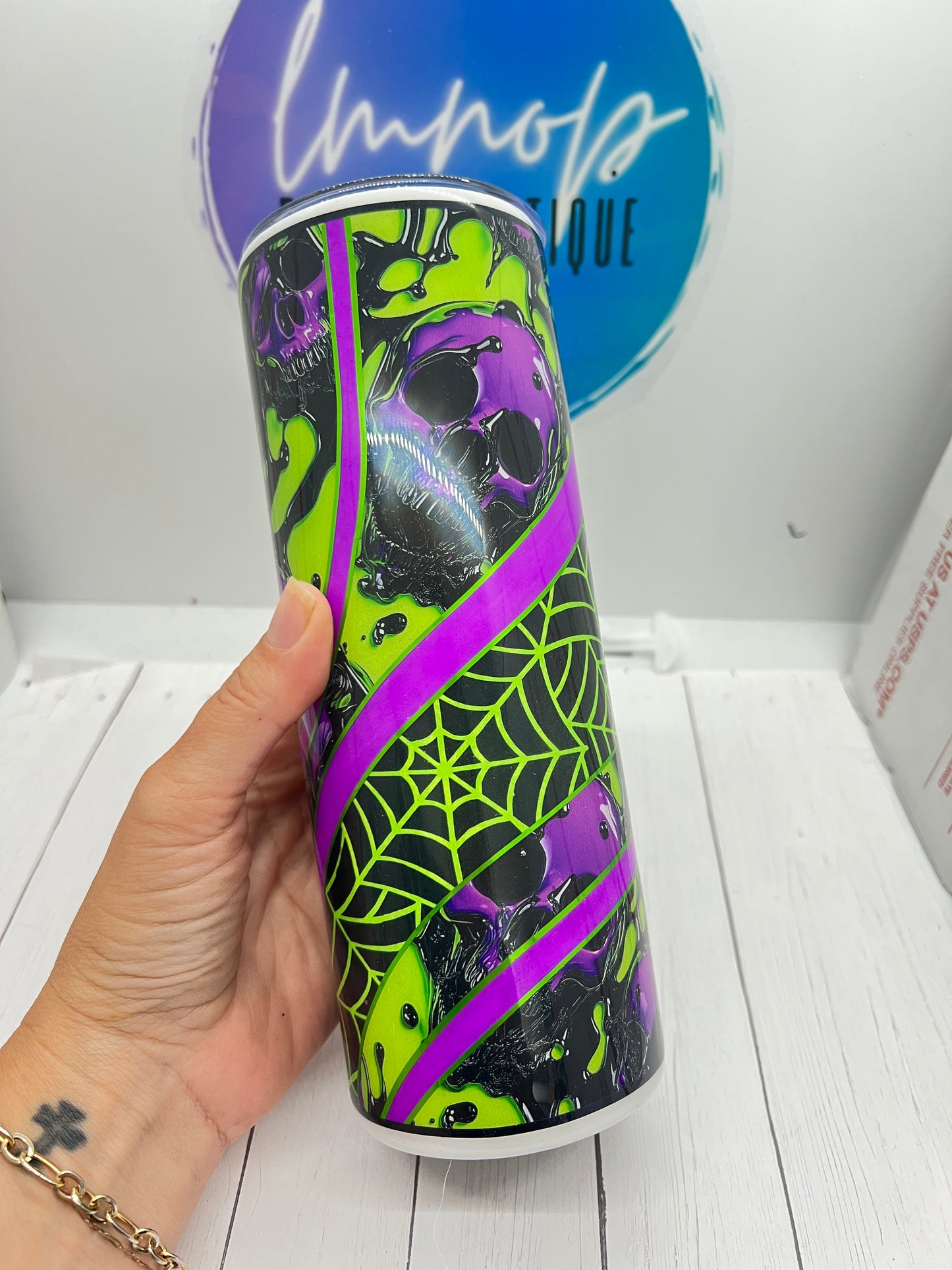 Melting Skulls Template Tumbler