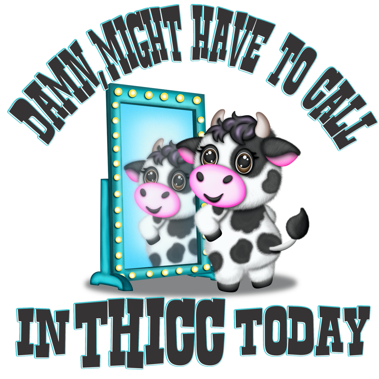 CALLIN IN THICC - DECAL
