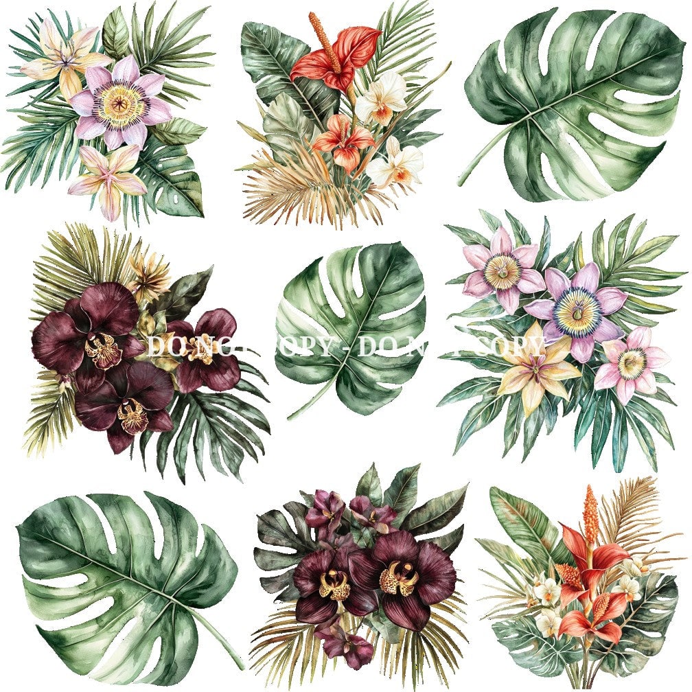 JUNGLE MYSTERY FLORAL - FLAIR SHEET