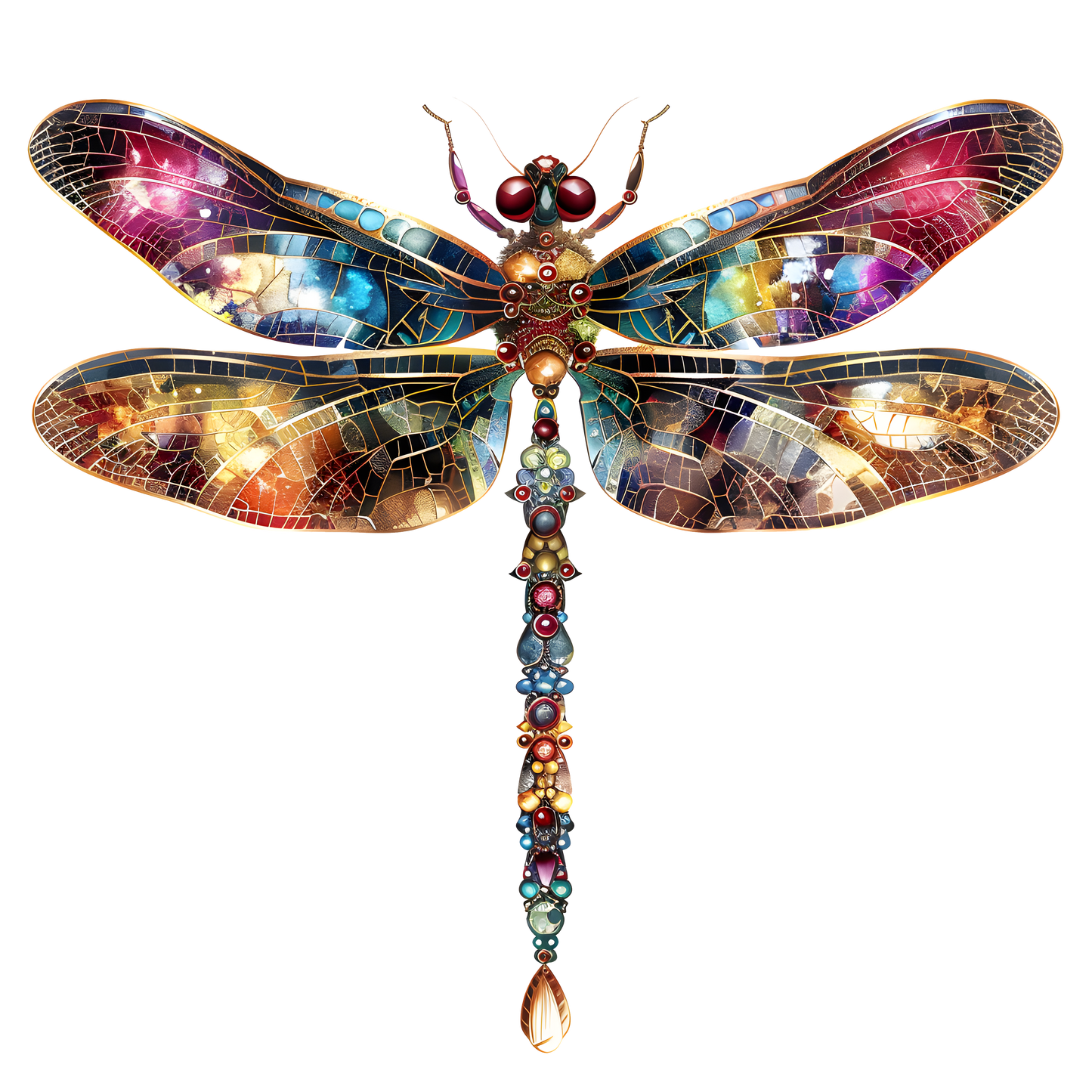 JEWELED DRAGONFLY - Decals