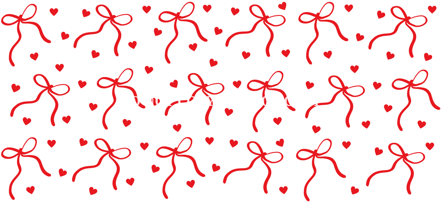MINI RED RIBBONS - CAN WRAP