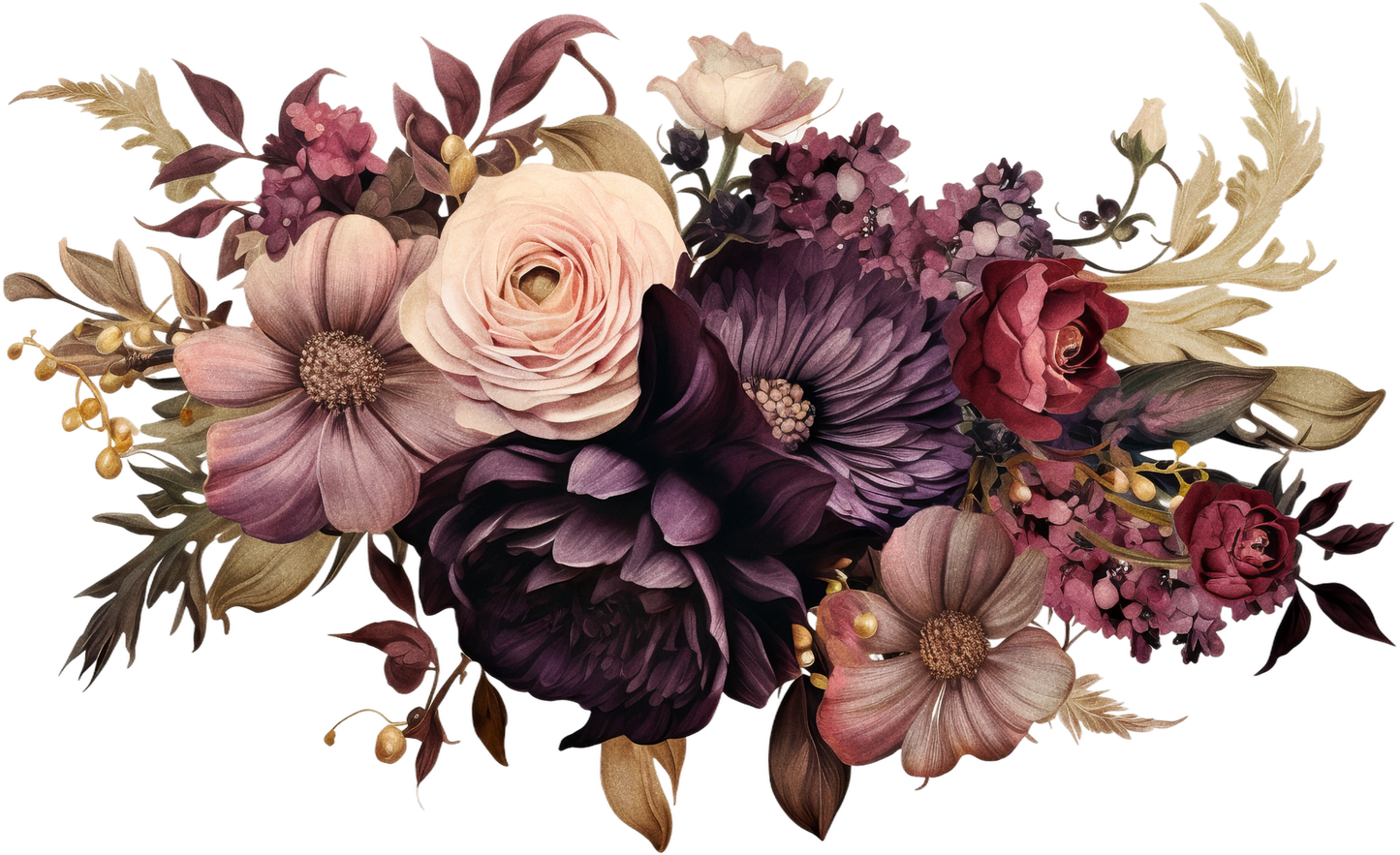 7" MOODY FLORAL - Decals