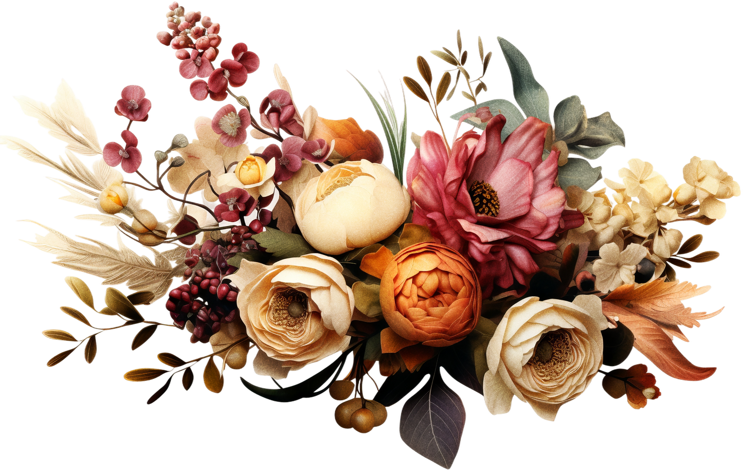 7" MOODY FLORAL - Decals