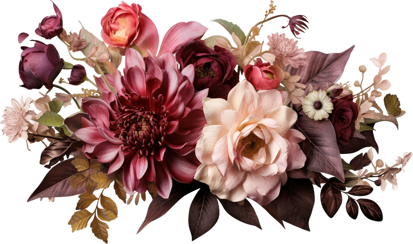 7" MOODY FLORAL - Decals