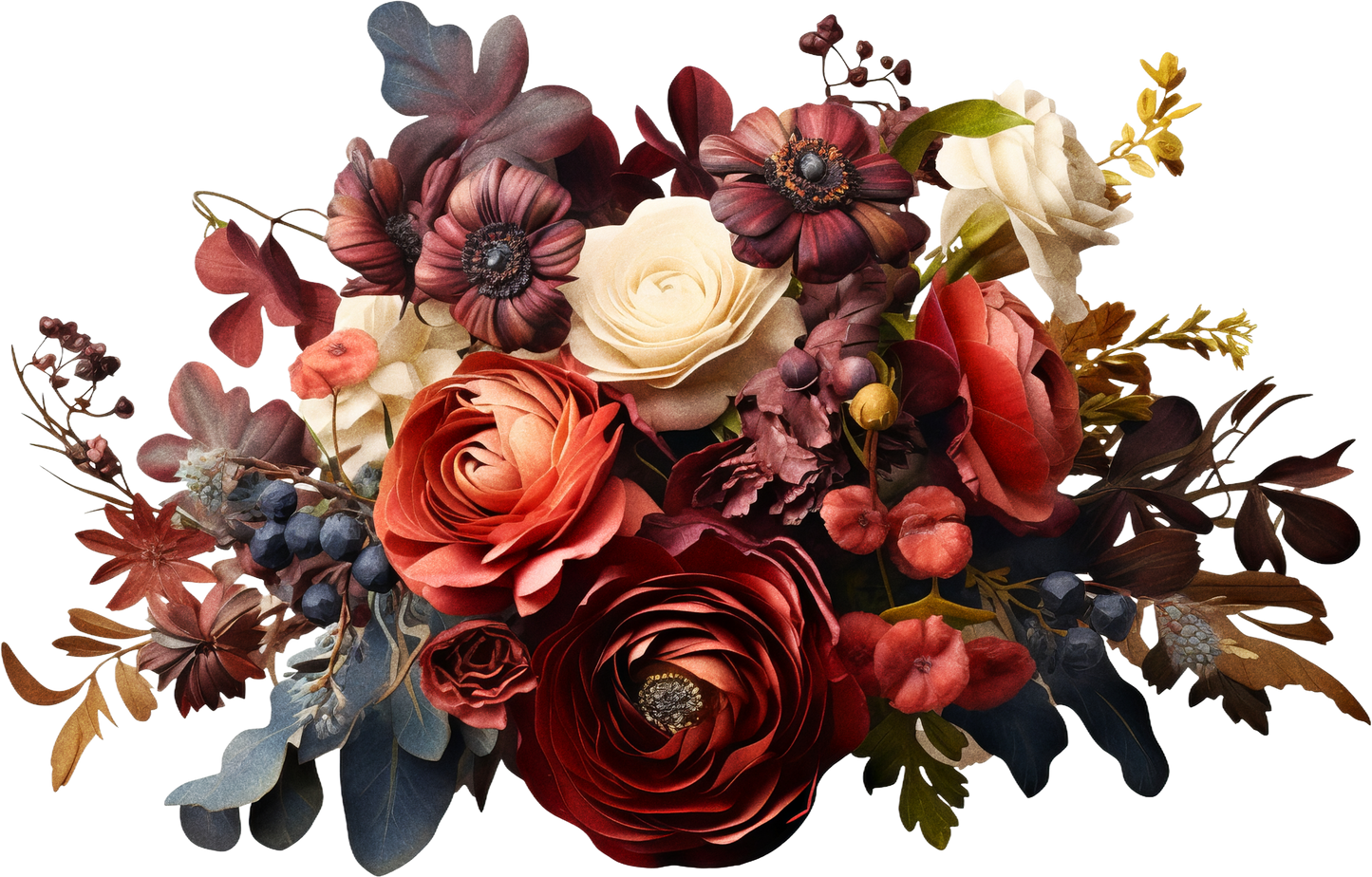 7" MOODY FLORAL - Decals
