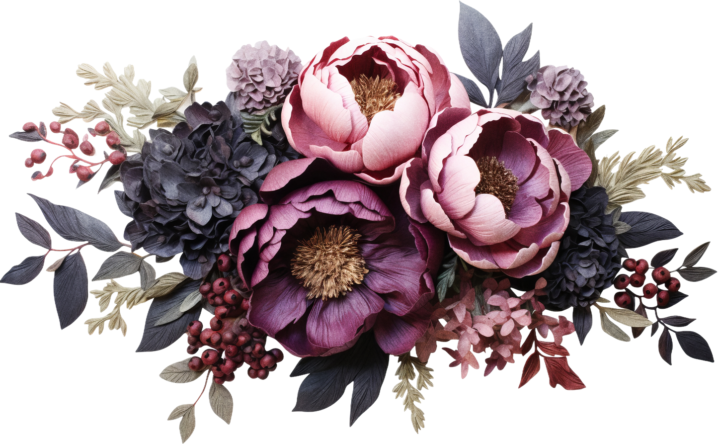 7" MOODY FLORAL - Decals