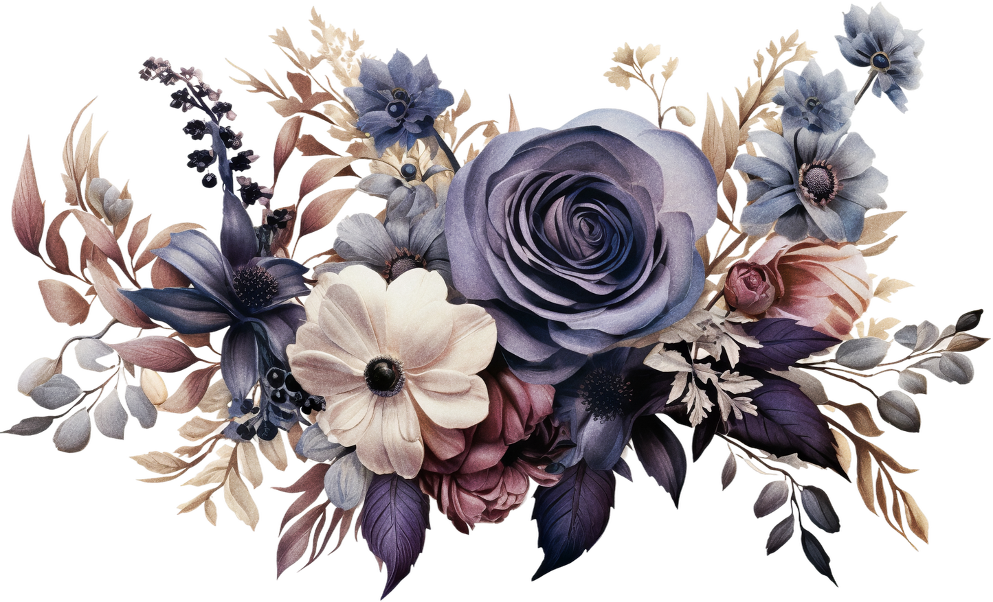 7" MOODY FLORAL - Decals