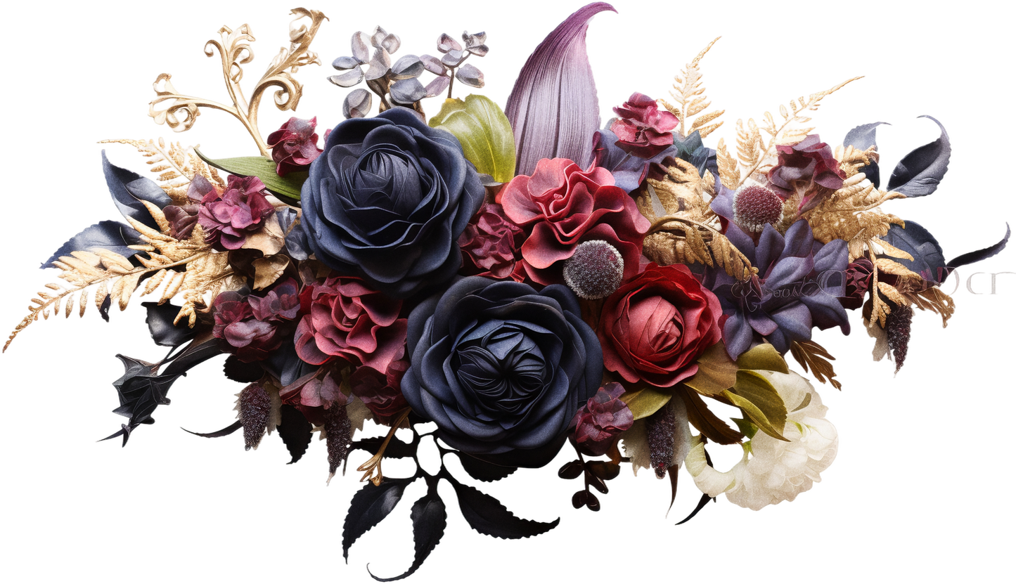 7" MOODY FLORAL - Decals