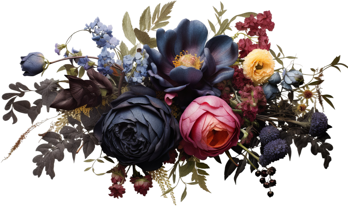 7" MOODY FLORAL - Decals