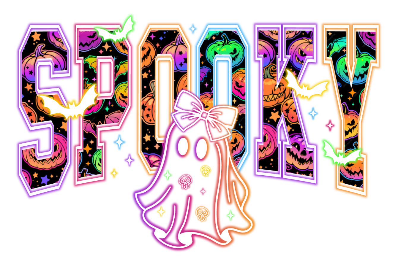 NEON SPOOKY - DECAL