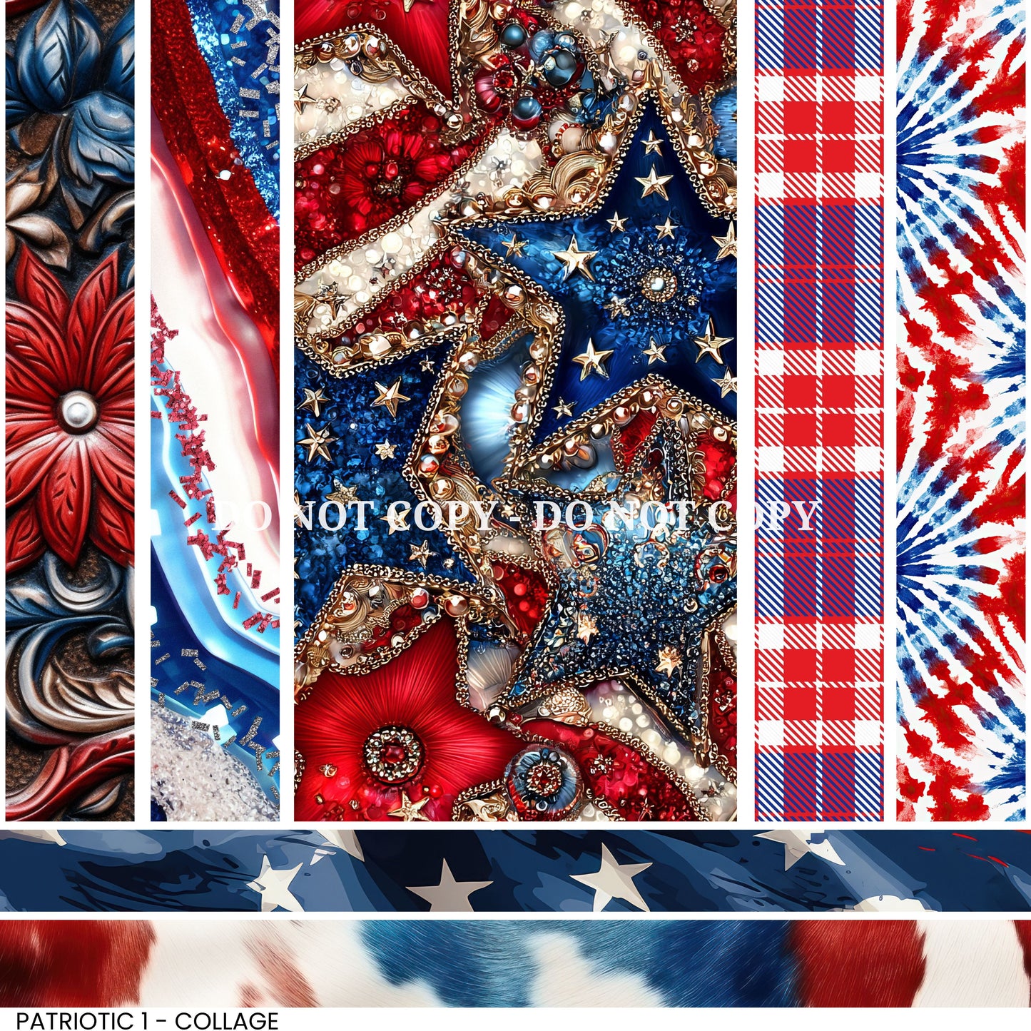 PATRIOTIC 1 - COLLAGE VINYL