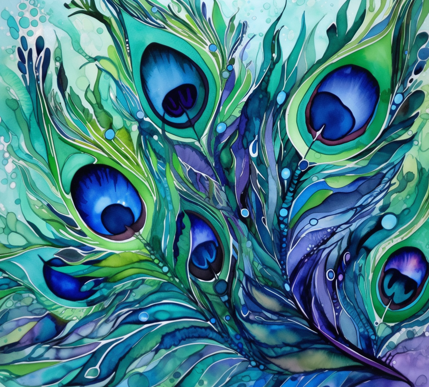 PEACOCK FEATHERS