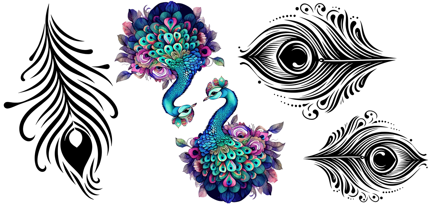 PEACOCK - MINI FLAIR SHEET