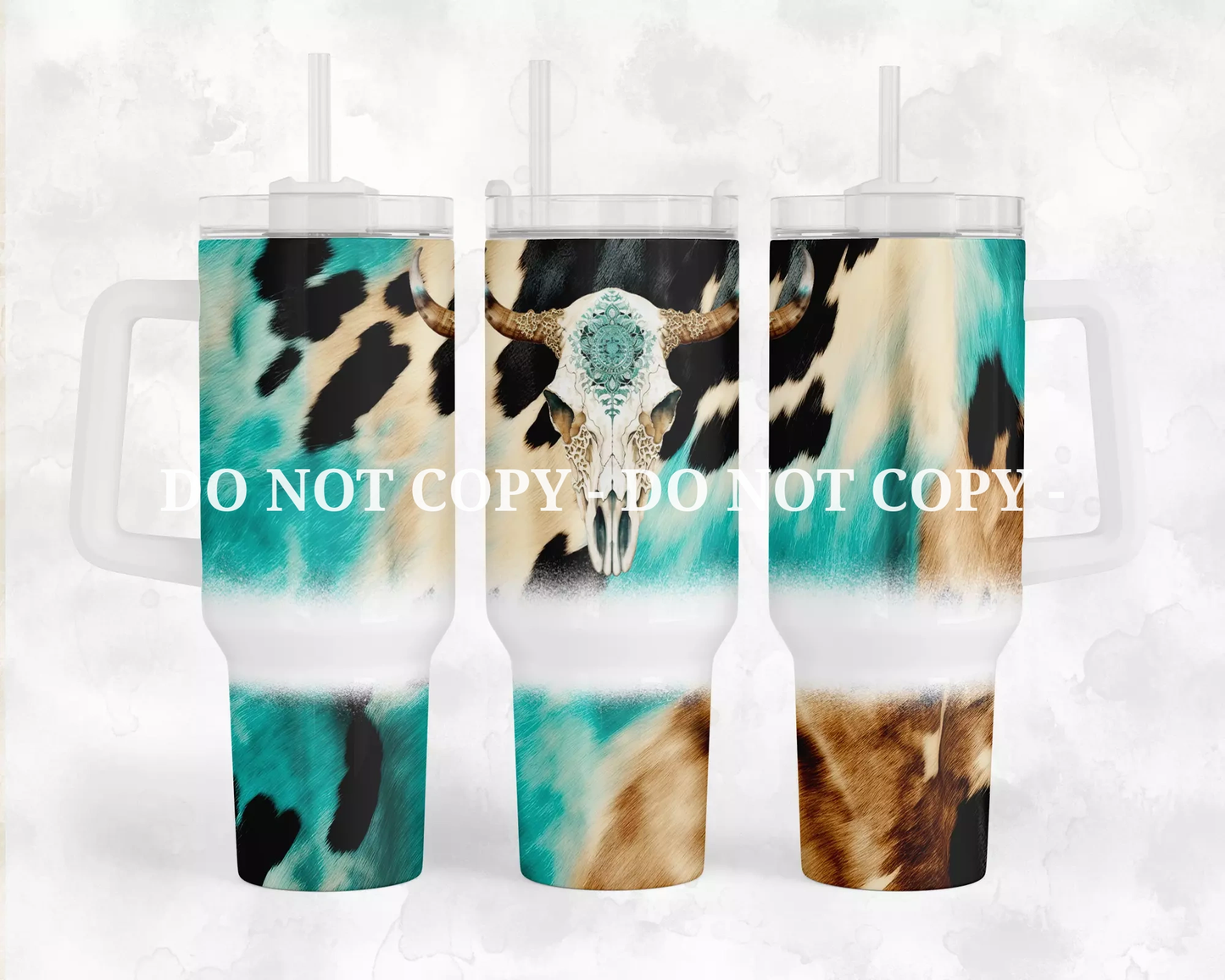 TURQUOISE BULL - 40 OZ WRAP