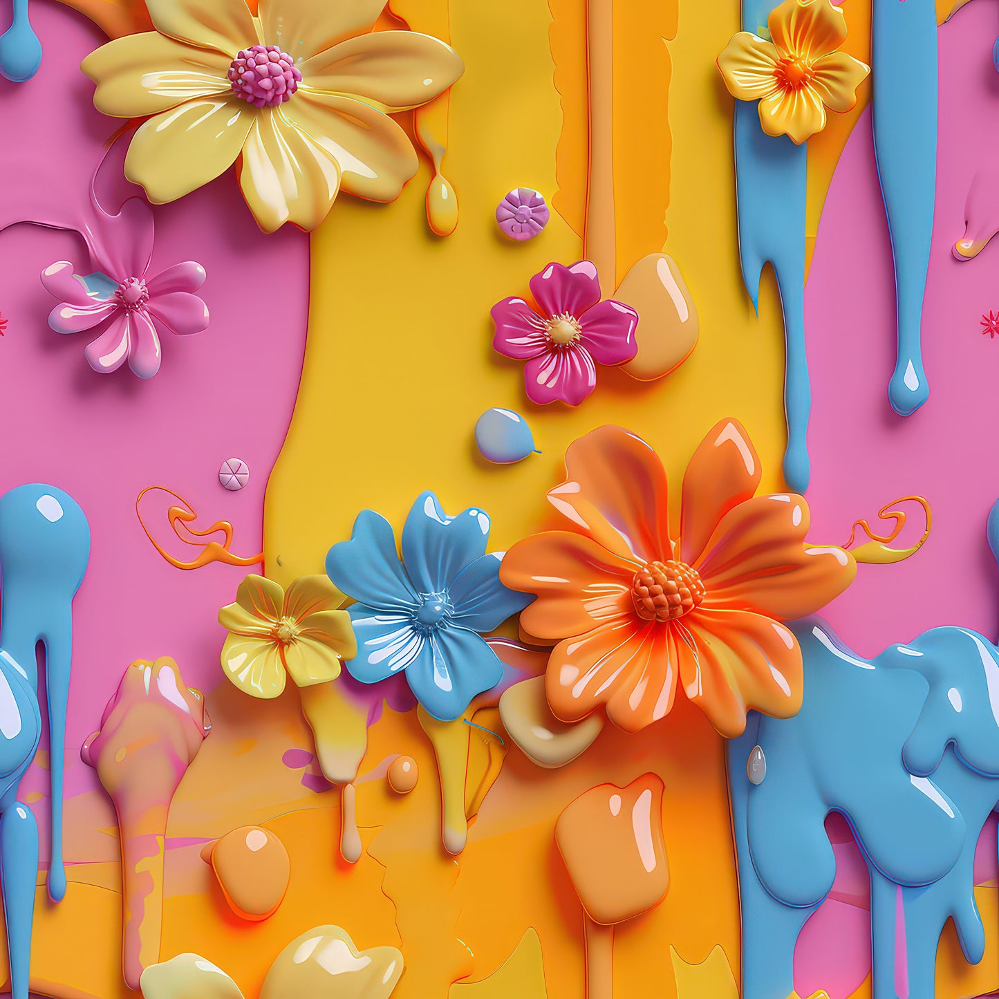 3D FLORAL DRIPS - MULTIPLE VARIATIONS
