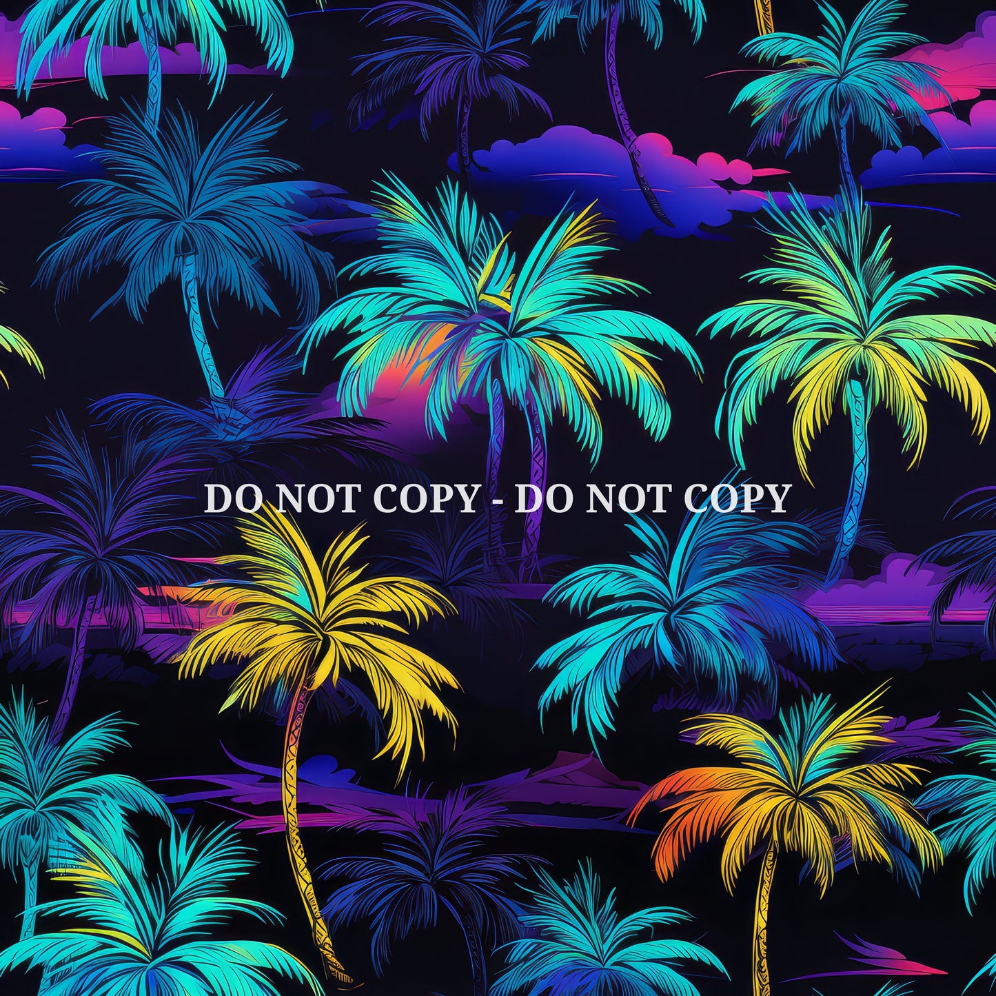 NEON PALM TREES - MULTIPLE VARIATIONS