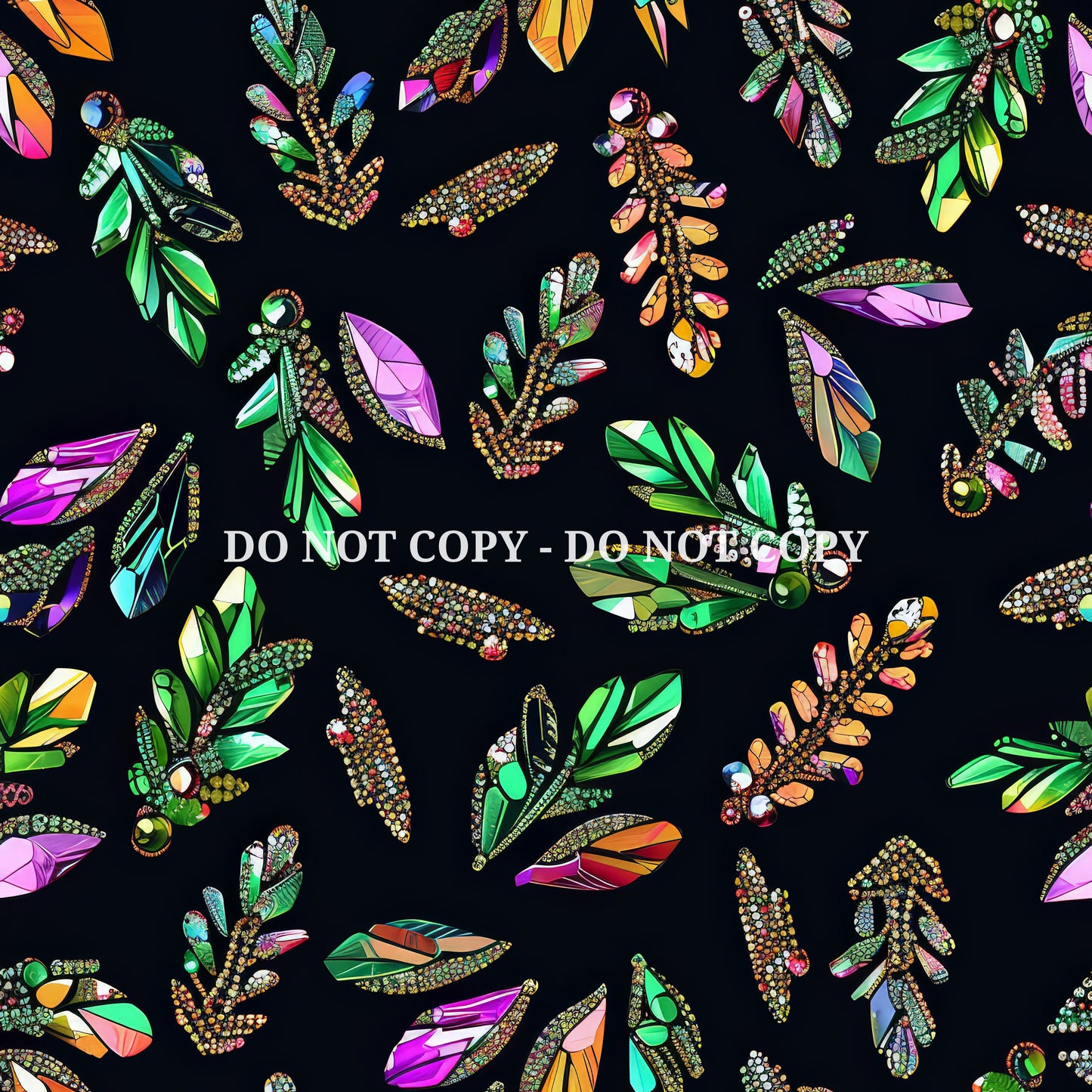 HOLOGRAPHIC CRYSTAL EMBROIDERY - MULTIPLE VARIATIONS